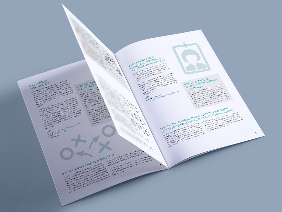 Layout und Design von Broschüren und Handreichungen
