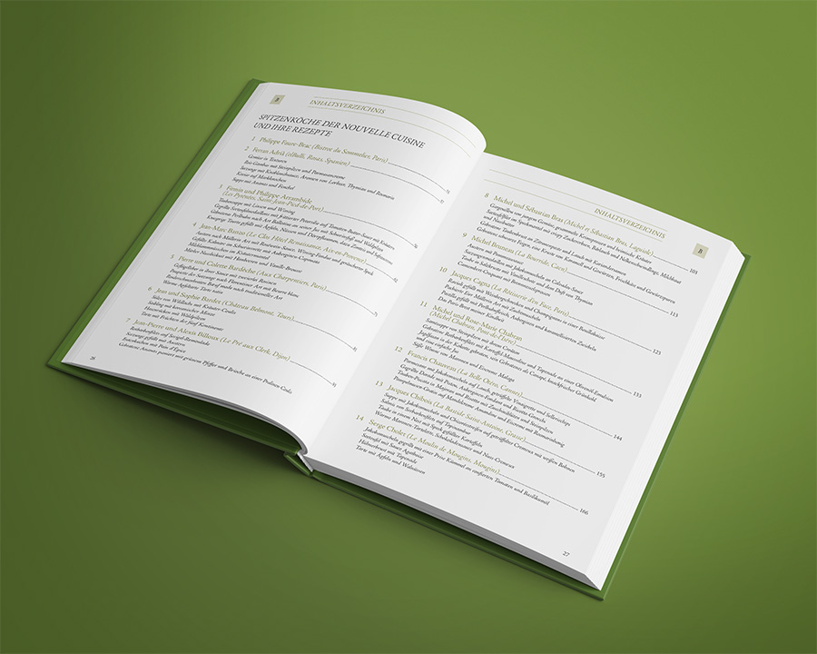 Gestaltung des Inhaltsverzeichnisses