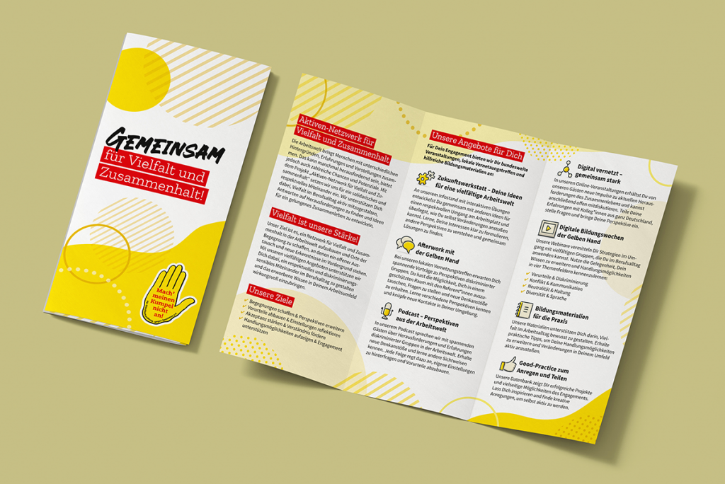 Design eines Projekt-Folders