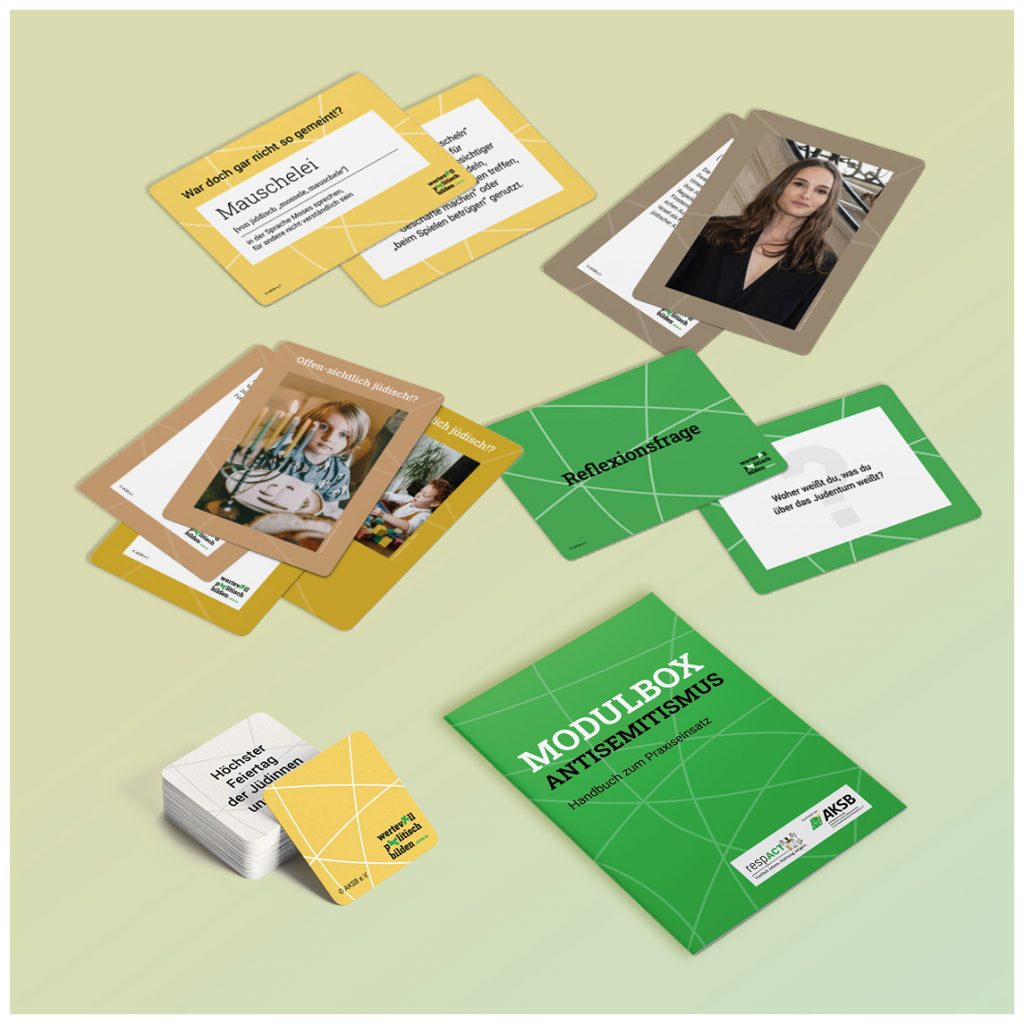 Gestaltung verschiedener Materialien für eine Modulbox